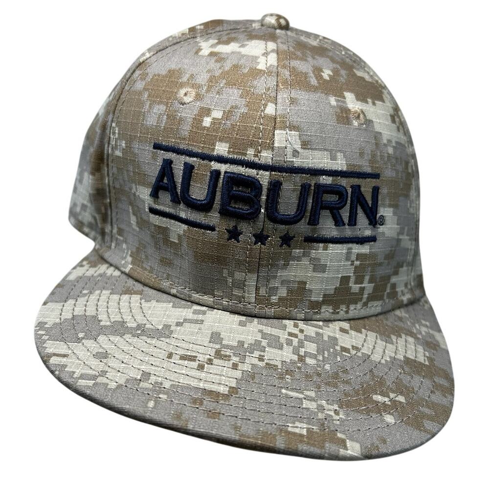 Auburn Tigers NCAA SEC The Game flex fit Size Large digital camo hat